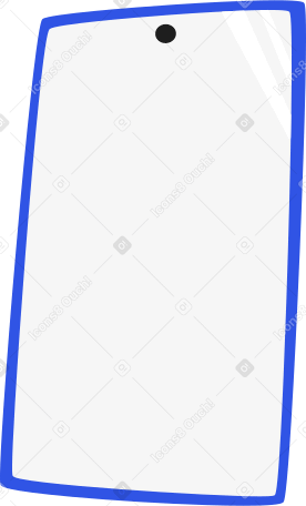 blue phone Illustration in PNG, SVG