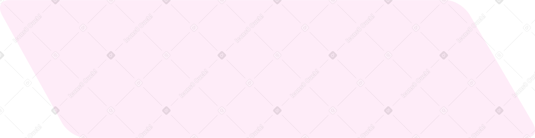 모서리가 둥근 기울어진 분홍색 선형 직사각형 PNG, SVG