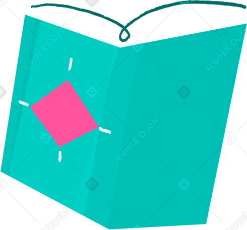 blue open book PNG, SVG