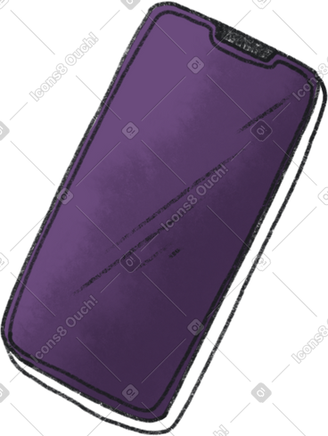 Black smartphone PNG, SVG