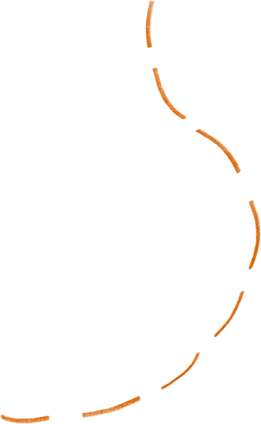 orange dotted line PNG, SVG