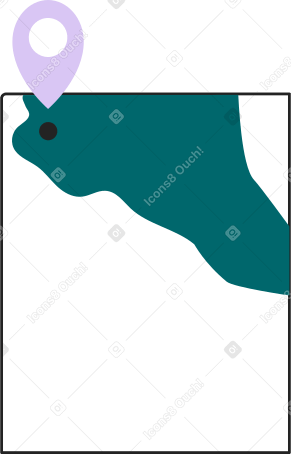paper map with geometry Illustration in PNG, SVG