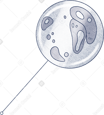 cells under the microscope Illustration in PNG, SVG