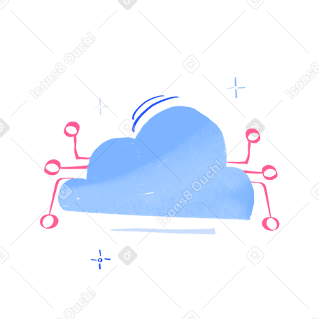 Cloud storage Illustration in PNG, SVG