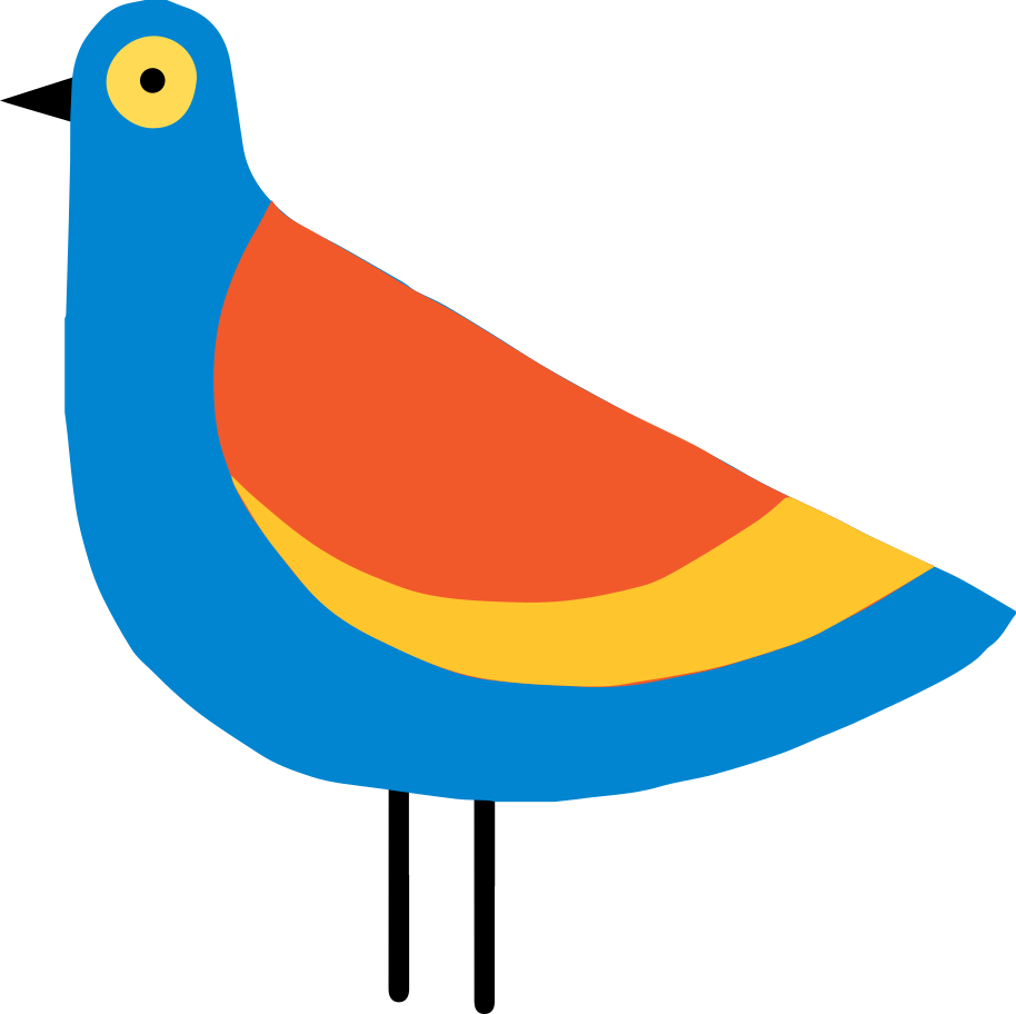 Illustration oiseau aux formats PNG, SVG
