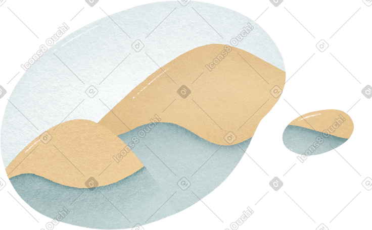 bubble with mountains PNG, SVG