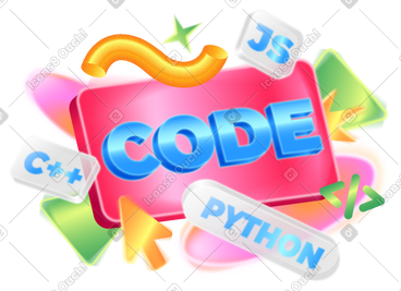 Lettering code and programming languages PNG, SVG