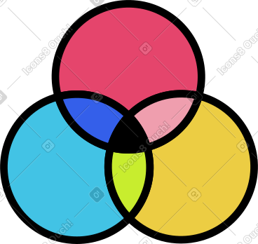 Color circles PNG, SVG