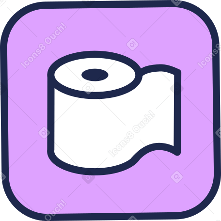 Значок туалетной бумаги в PNG, SVG