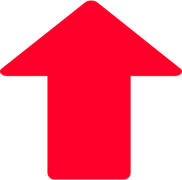 red up arrow PNG, SVG