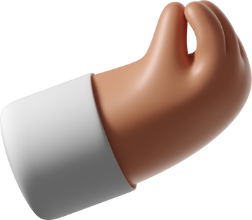 Tanned skin hand with pinched fingers PNG, SVG
