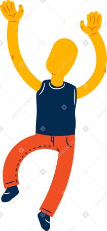 boy jumping Illustration in PNG, SVG