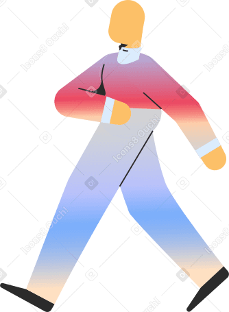 adult walking Illustration in PNG, SVG