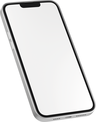side view of white phone screen PNG, SVG