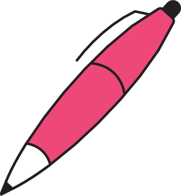 pink pen PNG, SVG
