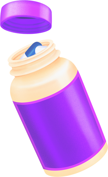 Bottle with pills PNG、SVG