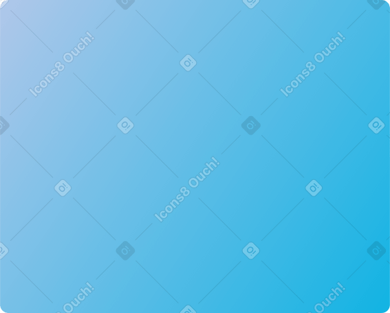 角の丸い青とグレーのグラデーション長方形 PNG、SVG