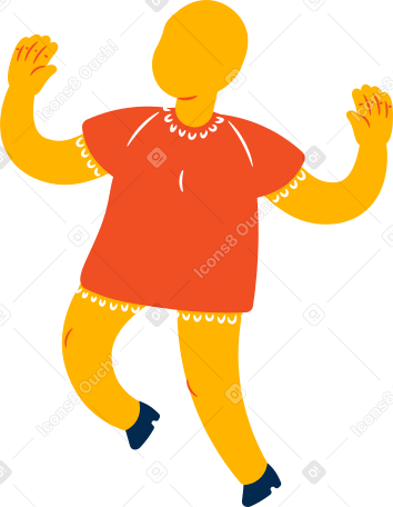 chubby girl jumping PNG, SVG
