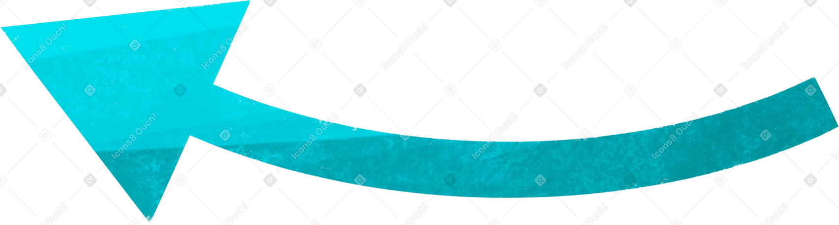 blue devoative arrow PNG、SVG