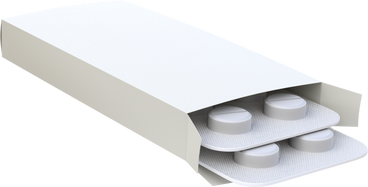 Paquet de pilules blanches PNG, SVG