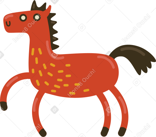 horse Illustration in PNG, SVG