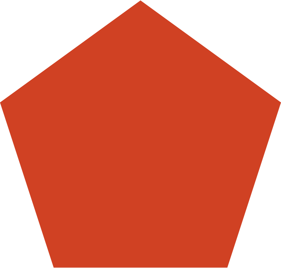 Red Pentagon Illustration In Png Svg