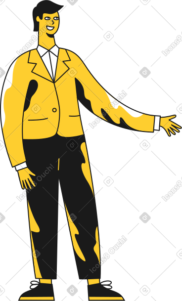 Standing businessman PNG, SVG