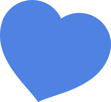 blue heart PNG, SVG