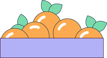 Orangen in einer kiste PNG, SVG
