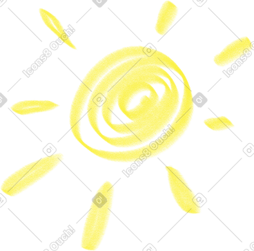 手绘太阳 PNG, SVG