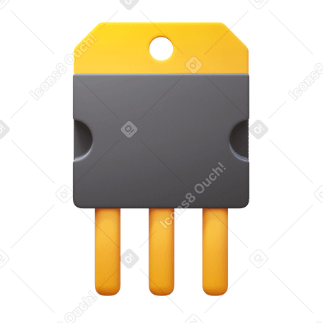 3D transistor PNG, SVG
