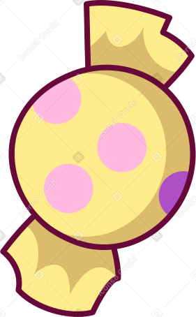 yellow candy Illustration in PNG, SVG