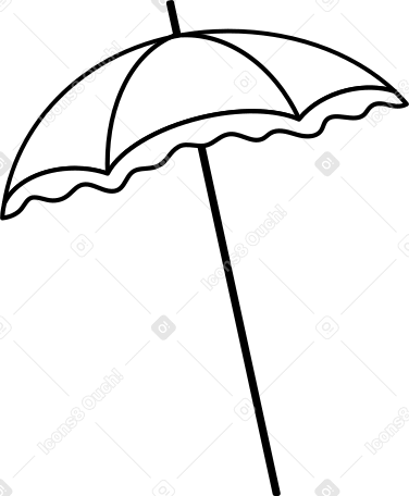 white beach umbrella PNG、SVG