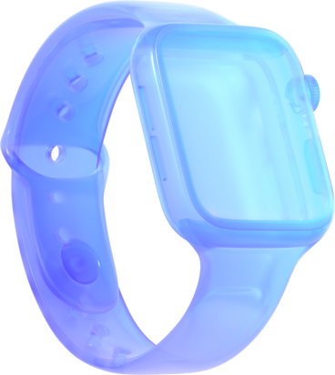 blue glass smart watch PNG, SVG