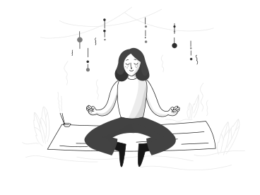 Медитация в PNG, SVG