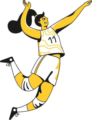 volleyball player PNG, SVG