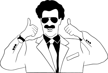 Man with a mustache thumbs up PNG, SVG