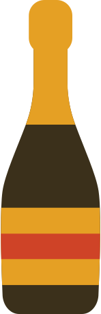 champagne bottle Illustration in PNG, SVG