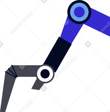 hinged robot arm PNG, SVG