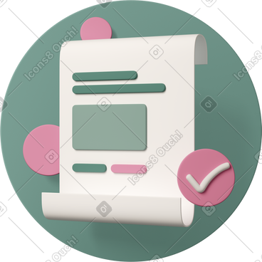 Document with checkmark PNG, SVG