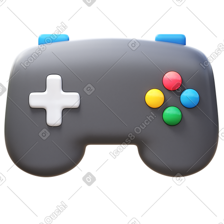 3D game controller PNG, SVG