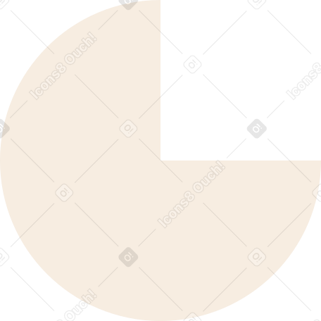 beige chart shape Illustration in PNG, SVG