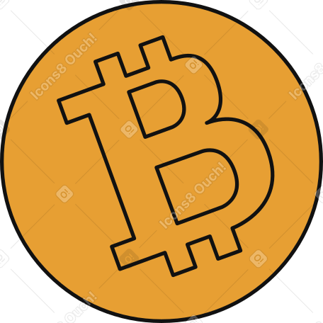 bitcoin gold coin PNG, SVG