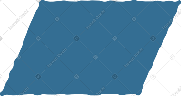 Blue parallelogram PNG, SVG