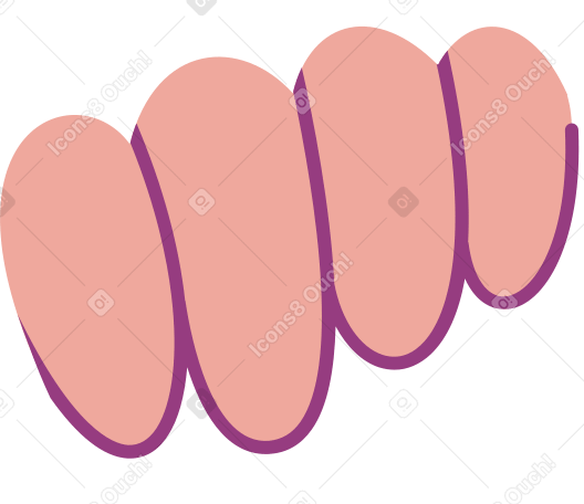 pastry chef's fingers Illustration in PNG, SVG