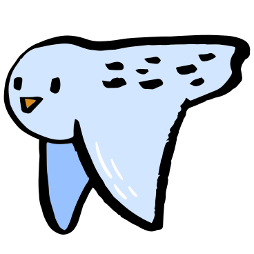 polar owl flying PNG, SVG
