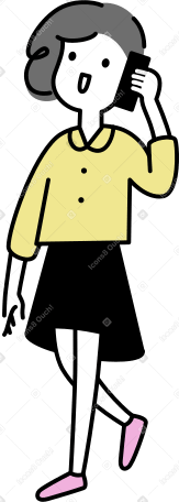 businesswoman talking on the phone PNG, SVG