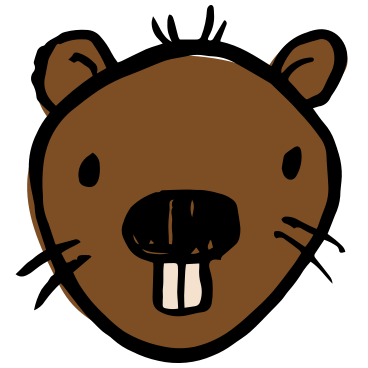 Beaver's head PNG, SVG