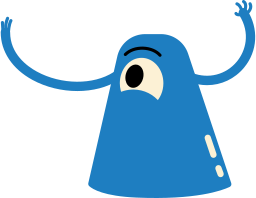 ソーシャルメディアでいいねを獲得している片目のキャラクター のpngとsvgでのイラスト