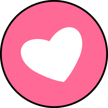 big pink heart like icon animated illustration in GIF, Lottie (JSON), AE